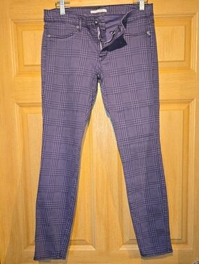 Rich & Skinny Purple Plaid Skinny Jeans
